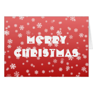 Cartão de Saudação de Flocos de Neve de Natal
