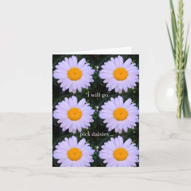 Cartão de Saudação de Flor de Separação (Frente)