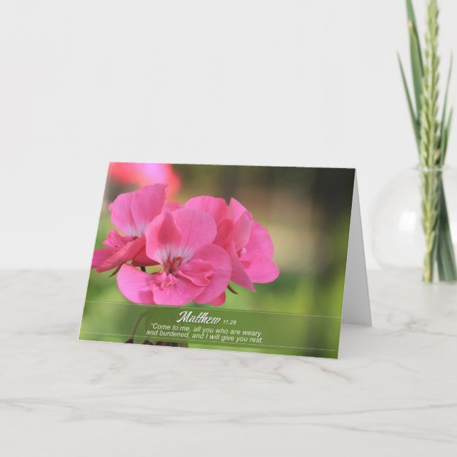 Cartão de saudação de flores (Frente)