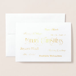 Cartão de Saudação de Folha de Nuvem de Feliz Nata