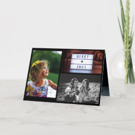 Cartão de Saudação de Foto da Família Natal