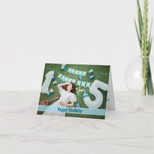 Cartão de Saudação de Foto de Aniversário de Scrip