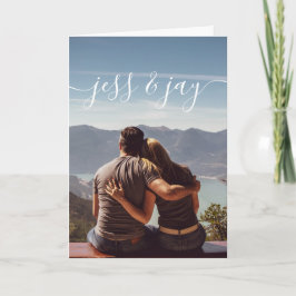 Cartão de Saudação de Foto de Casal