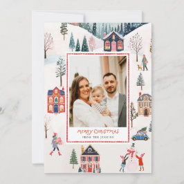 Cartão de Saudação de Foto de Feliz Natal Clássico
