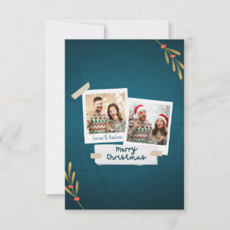 Cartão de Saudação de Foto de Natal com Textos Ver