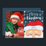 Cartão de Saudação de Foto de Natal para Papai Noe<br><div class="desc">Cartão de Saudação de Foto de Natal para Papai Noel</div>