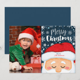 Cartão de Saudação de Foto de Natal para Papai Noe