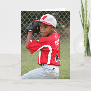 Cartão de Saudação de Foto Esportivo Personalizado