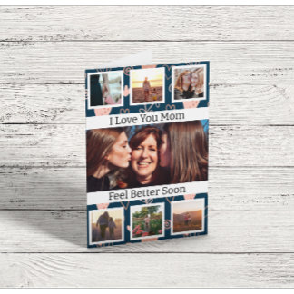 Cartão de Saudação de Fotografia Mãe em Breve