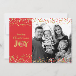 Cartão de saudação de fotos de Natal Joy