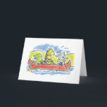 Cartão de Saudação de Furry Friends<br><div class="desc">Eu gosto de desenhar animais bonitos de cartoonaria e queria cenas onde TODOS os animais se dão bem.</div>