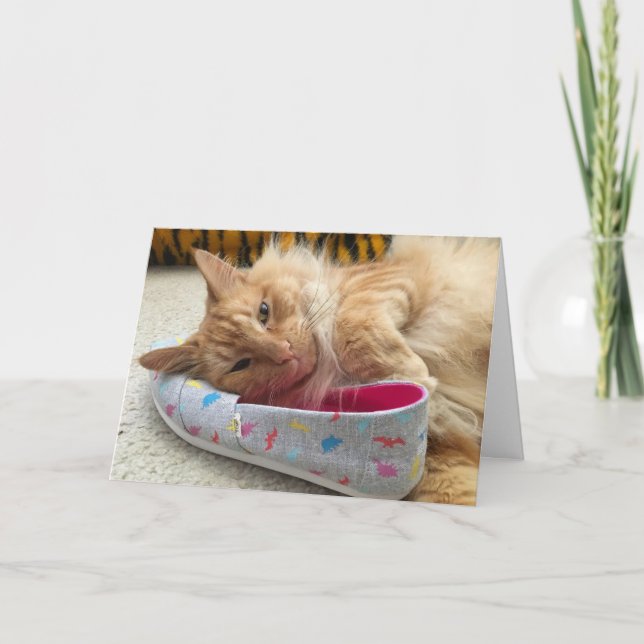 cartão de saudação de gatinho nº 3 (Frente)