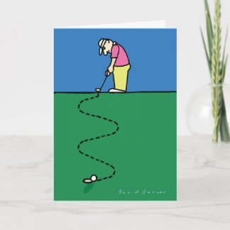 Cartão de saudação de Golfers