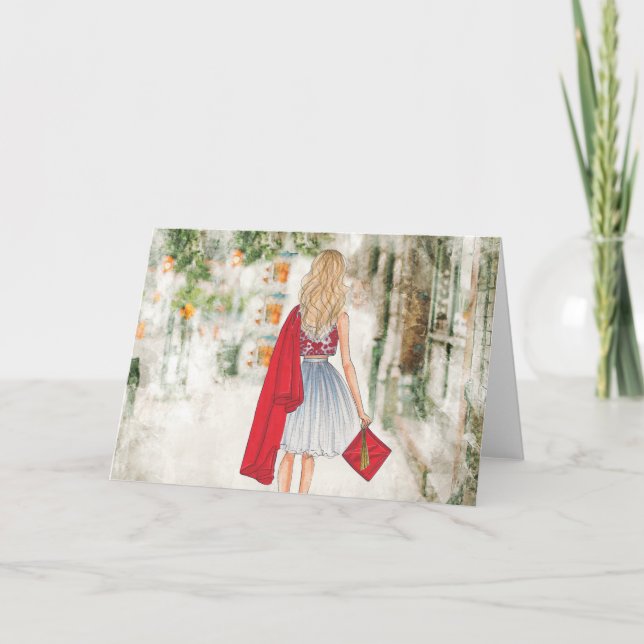 Cartão de saudação de gradação (Frente)