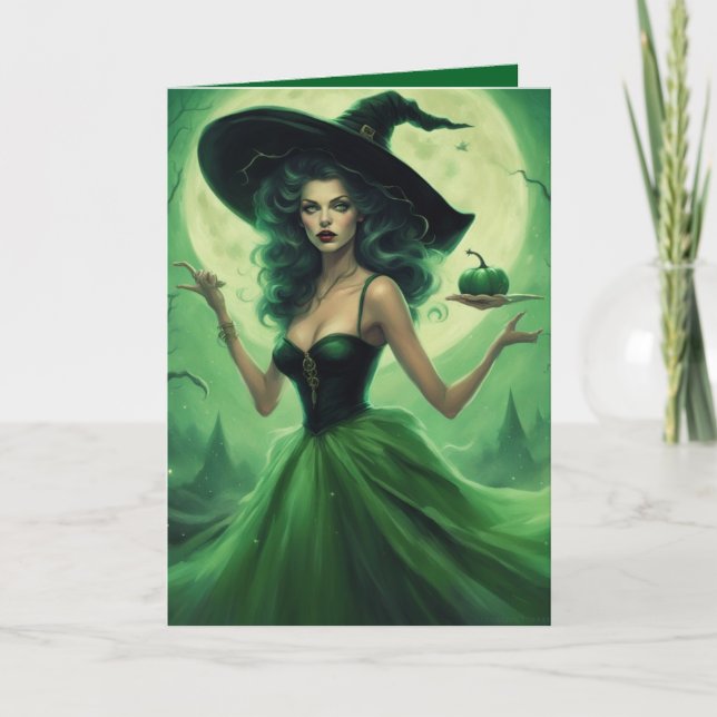 cartão de saudação de Halloween com maldição da Br (Frente)
