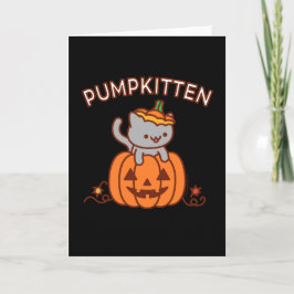 Cartão de Saudação de Halloween: Gato PUMPKITTEN