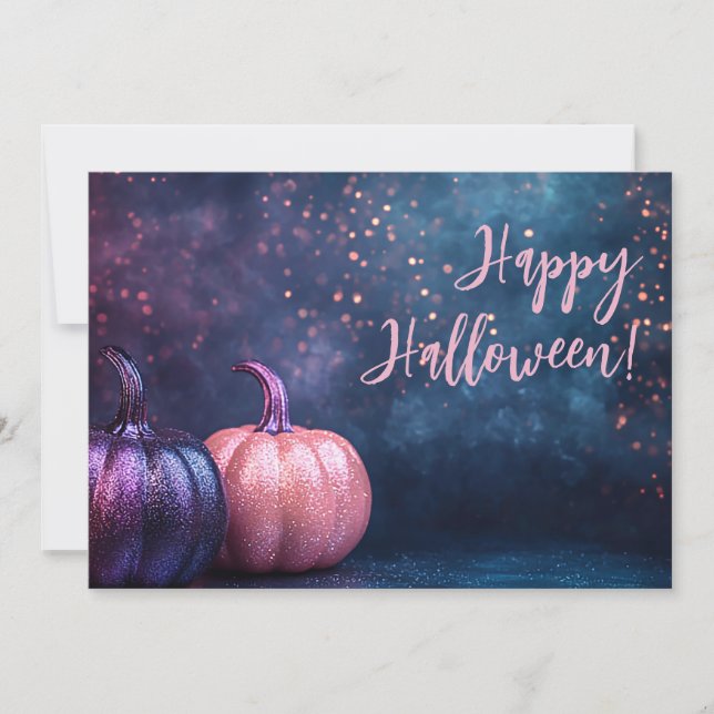 Cartão de Saudação de Halloween para Bompkins (Frente)