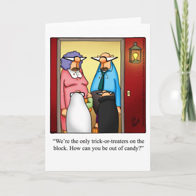 Cartão de saudação de Halloween personalizável (Frente)