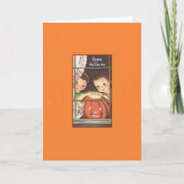 Cartão de Saudação de Halloween Retroativo