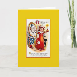 Cartão de Saudação de Halloween Vitoriano