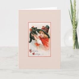 Cartão de Saudação de Halloween Vitoriano