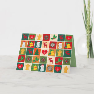 cartão de saudação de horário de natal