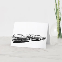 Cartão de saudação de hot rod