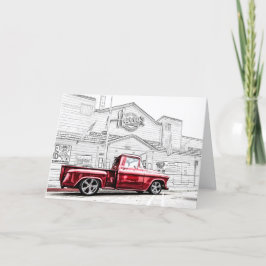 Cartão de saudação de hot rod