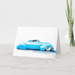 Cartão de saudação de hot rod