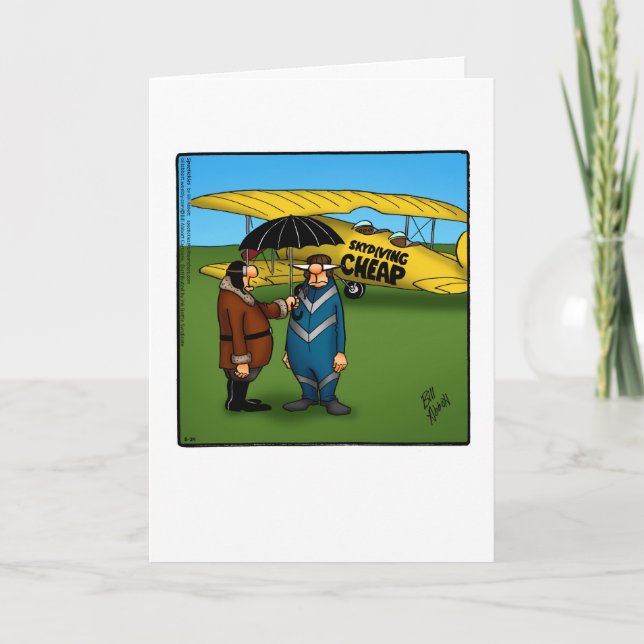 Cartão de Saudação de Humor de Aniversário Engraça (Frente)