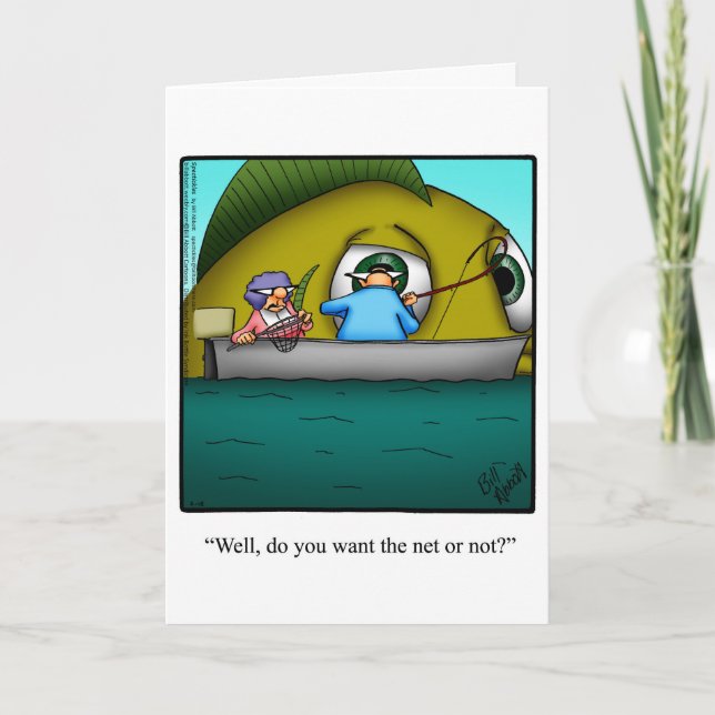 Cartão de Saudação de Humor Engraçado (Frente)