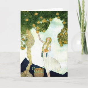 Cartão de saudação de ilustração Willy Pogany