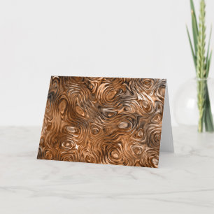Cartão de saudação de impressão de "Cobre" Molten