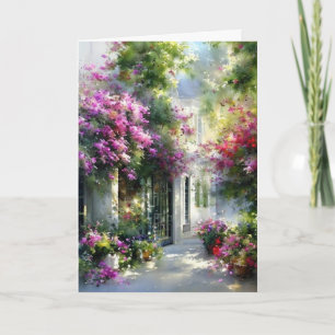 Cartão de Saudação de Jardim Vintage – Inspiração 