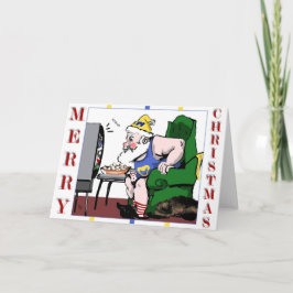 Cartão de Saudação de Jogo para papais noeis