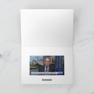 Cartão de Saudação de Jornalista do Sistema de Ale