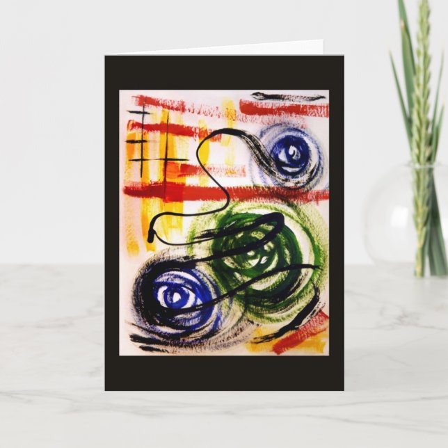 Cartão de Saudação de Máquinas Modernas (Frente)