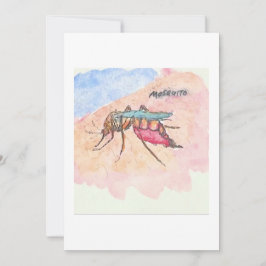 Cartão de Saudação de Mosquito