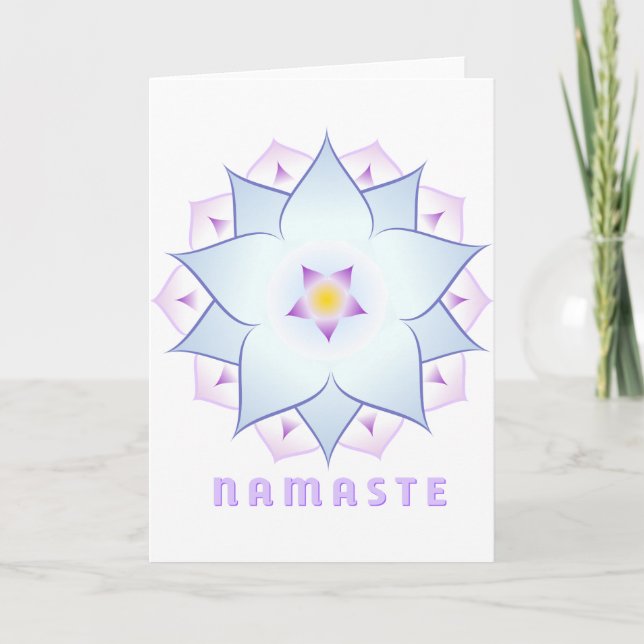 Cartão de Saudação de Namaste (Frente)