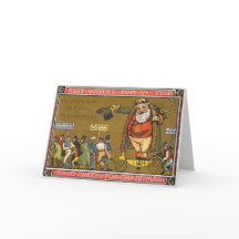 Cartão de saudação de natais vintages