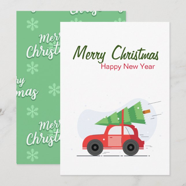 Cartão de Saudação de Natal (Frente/Verso)