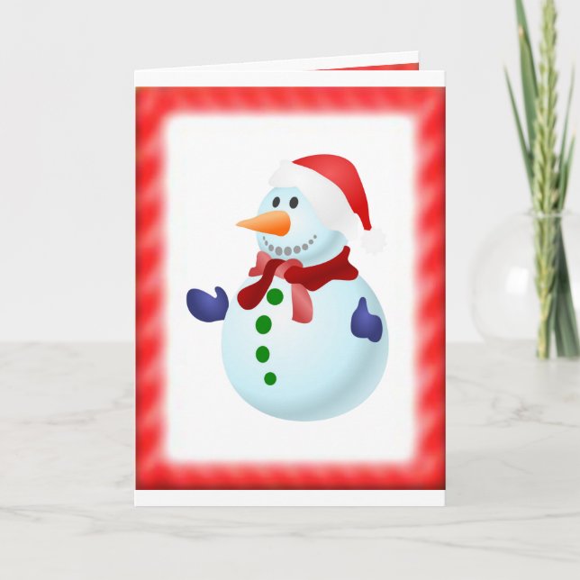 Cartão de Saudação de Natal (Frente)