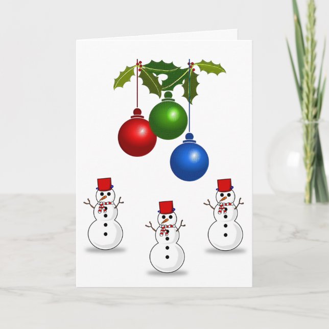 Cartão de Saudação de Natal (Frente)