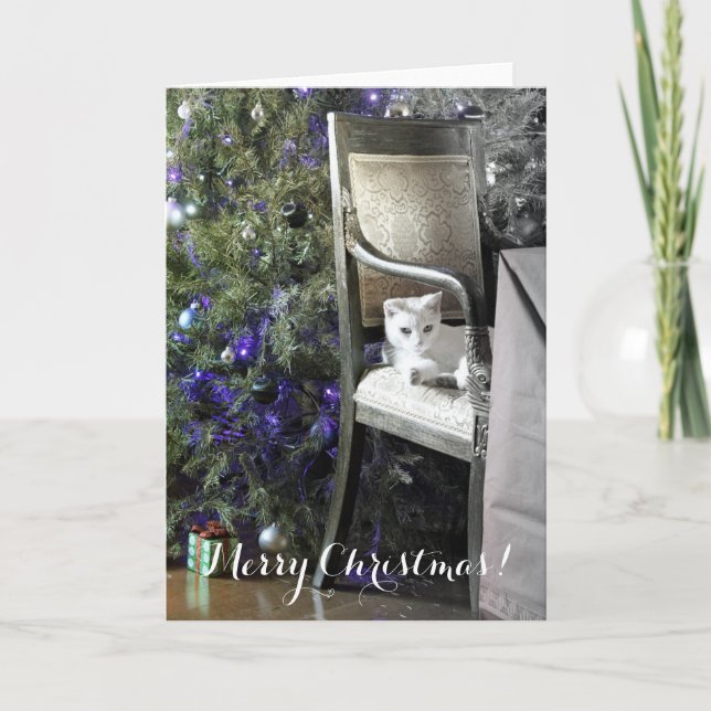 Cartão de Saudação de Natal Adorável! (Frente)