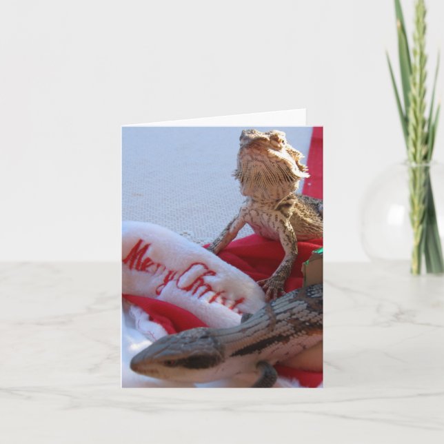 Cartão de Saudação de Natal Aussie (Frente)