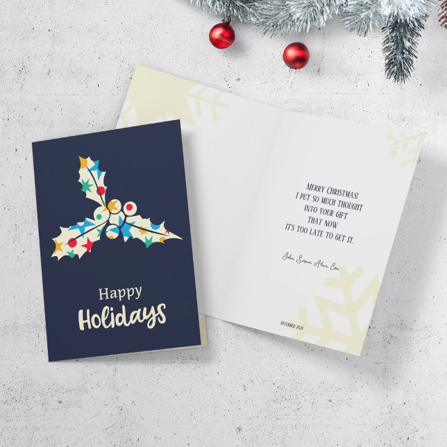 Cartão de saudação de Natal com um enchido de floc (Criador carregado)