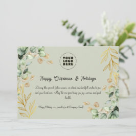 Cartão de Saudação de Natal Corporativo Personaliz