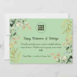 Cartão de Saudação de Natal Corporativo Personaliz