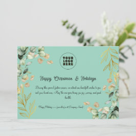 Cartão de Saudação de Natal Corporativo Personaliz