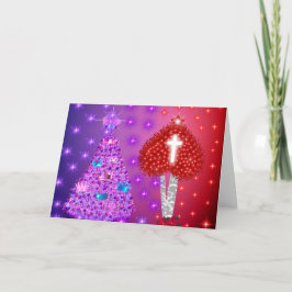 Cartão de saudação de Natal de namorados